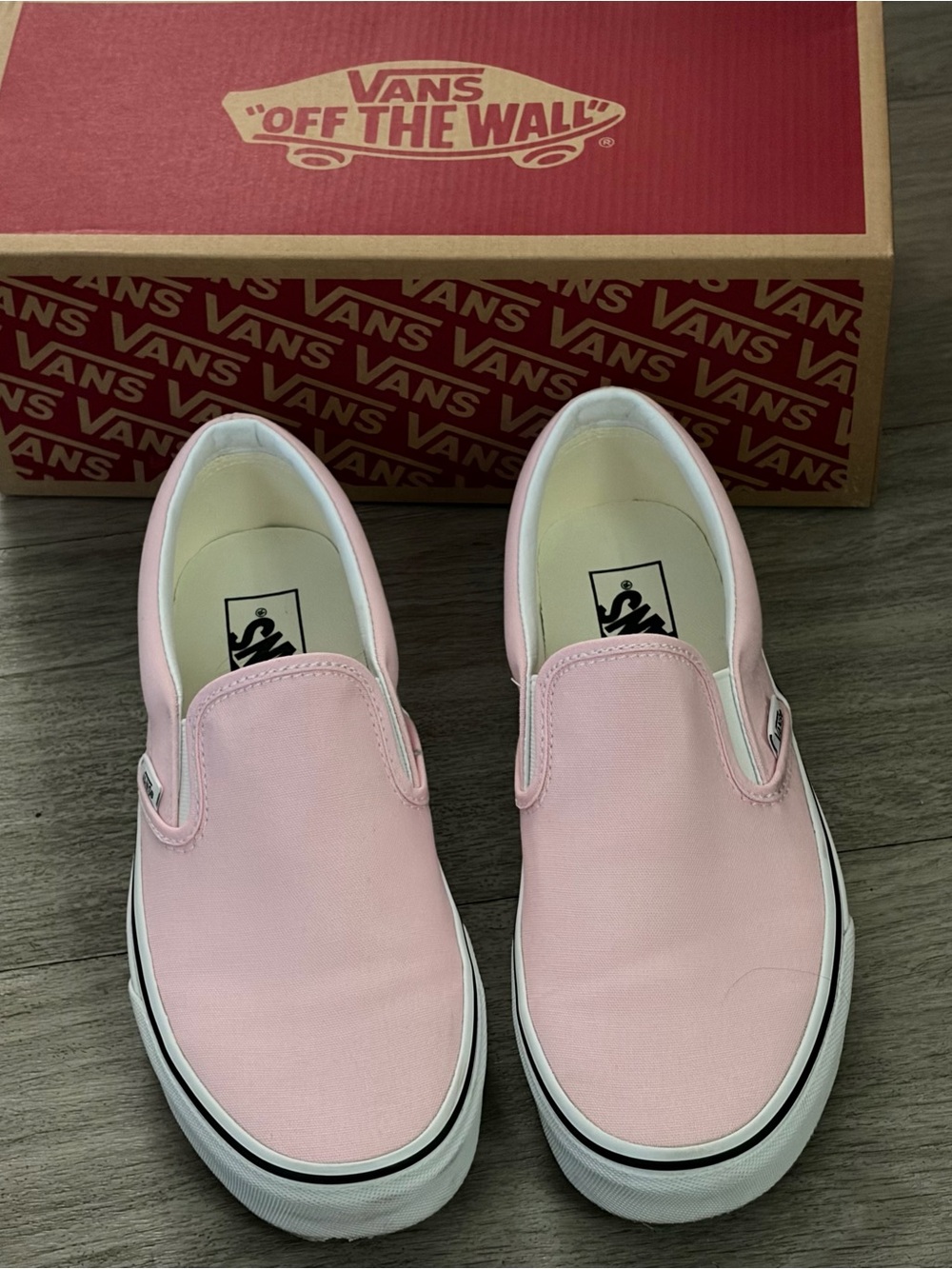 Vans Pink Slip-On Canvas Sneakers